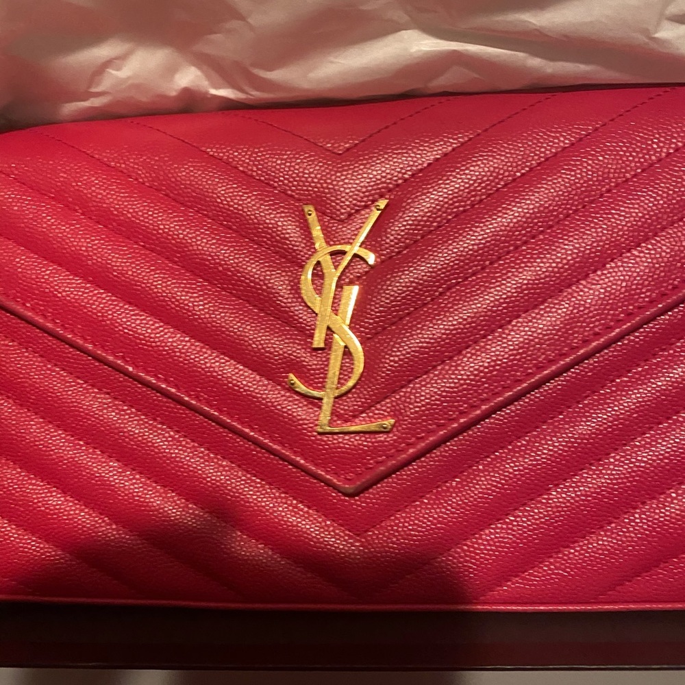 YSL envelope monogram bag